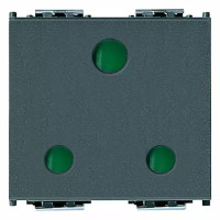 Vimar Розетка 2P+T 16A английский стандарт, серая, 16258