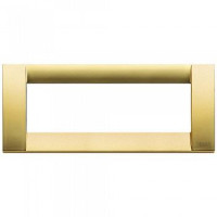 Vimar Накладка для 6 модулей металл матовое золото, 16736.33