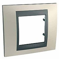 MGU66.002.295 - UNICA TOP РАМКА 1-постовая, ГРАФИТ/ОПАЛ