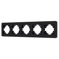 049721 - Рамка стеклянная FRM-OMALI-SFGS-5-BK (Arlight, -)