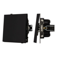 054579 - Механизм выключателя одноклавишный проходной SWT-TENDO-MKP1-SFPL-BK (230V, 10A) (Arlight, -)