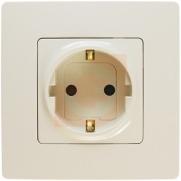Legrand Розетка 2к+з, цвет - слоновая кость, серия Etika
