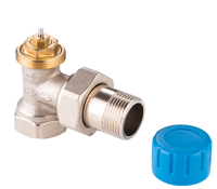 Клапан термостатический угловой MVI с преднастройкой 1/2", TR.720.04