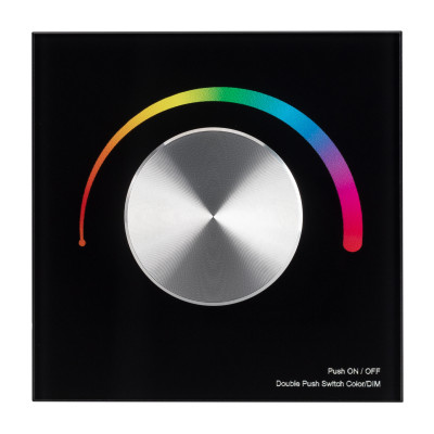 Панель SMART-P5-RGB-G-IN Black (3V, Rotary, 2.4G) (Arlight, IP20 Пластик, 5 лет), 033757