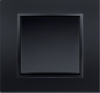 Berker Выключатель 1-клавишный, матовый антрацит, серия B.7