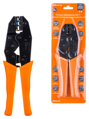 Клещи обжимные КО-1 1,5-6мм TDM Electric, SQ1001-0001