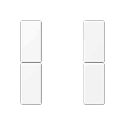 Набор накладок 2 группы для модулей F50; термопласт; белый матовый, A502TSAWWM