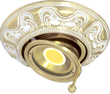 FD1037ROP Fede Светильник встраиваемый поворотный SIENA, Gold White Patina