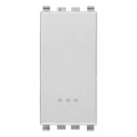 Vimar Переключатель 1P 20AX, серебро матовое, 20006.N