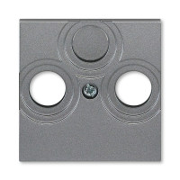 5011H-A00300 69 - Накладка ABB Levit для розеток TV-R / TV-R-SAT сталь - 2CHH080300A4069