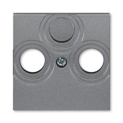 5011H-A00300 69 - Накладка ABB Levit для розеток TV-R / TV-R-SAT сталь - 2CHH080300A4069