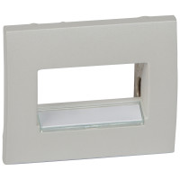 Legrand Лицевая панель - Galea Life - с держателем этикеток для информационной розетки RJ45 1 или 2 выхода - Pearl, 771575