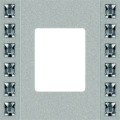 FD01261CB Fede Crystal De Luxe Sand Рамка 1-ная, Bright Chrome