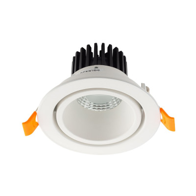 Denkirs DK4000-WH Встраиваемый светильник, IP 20, 5 Вт, LED 3000, белый, алюминий