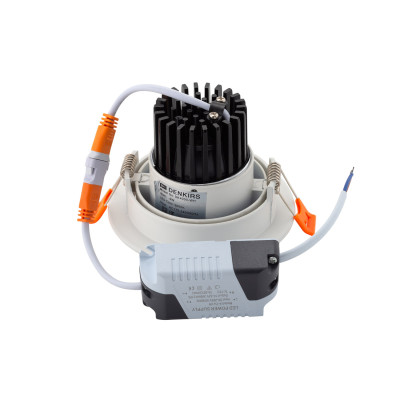 Denkirs DK4000-WH Встраиваемый светильник, IP 20, 5 Вт, LED 3000, белый, алюминий