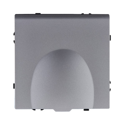 Розетка штепсельная SCHUKO 16A/250 В с крышкой, серый Kollinger Eclipse EC-015GY