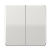 Клавиши ударопрочные для сдвоенного выключателя и кнопки; светло-серые, CD595BFLG