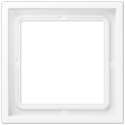 Рамка 1 пост; термопласт; белый матовый, LSZ981BFWWM