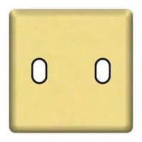 FD04321OB-M Fede Fede Накладка для 2-х тумблеров, Bright Gold/черн