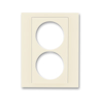 ND5513H-A2223 17 - Сменная панель ABB Levit на розетку с заземлением двойную слоновая кость - 2CHH132223A8017