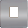 FD04317CB-A Fede Fede Плата монтажная Multimedia для 1-го разъёма, Bright Chrome/беж.
