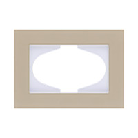 Рамка для двойной розетки, стекло золотой Kollinger Reflex MG RM120GD Рамка для двойной розетки, стекло золотой Kollinger Reflex MG RM120GD