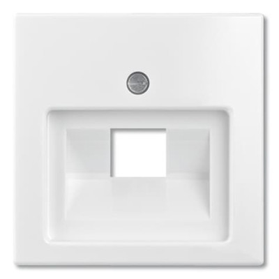 1803-94-507 Basic55 Накладка для 1-ного мех-зма 1хRJ45(RJ11) арт.№0213,0216,  альпийский белый 2