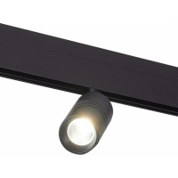 ST LUCE ST365.436.07 Магнитный трековый светильник Черный LED 1*7W 3000K 595Lm Ra>90 36° IP20 L-xW44xH90 48V
