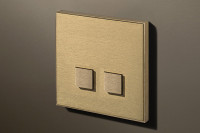 2T Панель 1-ая, 2 кн. 24-250V pushbutton, Brass