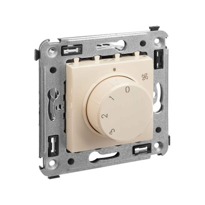 4405173 - ДКС Механизм управления вентиляторами в стену, "Avanti", "Ванильная дымка"