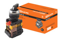 Переключатель АLСLR-22 черный на 3 фиксир.положения I-O-II 1з+1р TDM Electric, SQ0703-0006