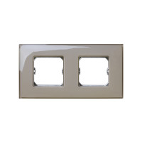 Simon 27772-34 S27Neos Рамка 2-ная, дымчат. стекло