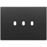 Vimar Накладка плоская, 3 модуля на 3 кнопки,Vintage, антрацит, 22673.3.03