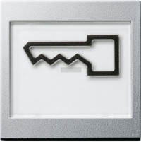 021826 Gira Клавиша с полем для надписи 37*47 мм  и символом "дверь"