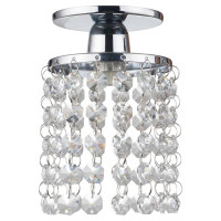 LUSSOLE MONTELETO Потолочный светильник, цвет основания - хром, плафон - стекло (цвет - прозрачный), 1x40W G9, LSJ-0400-01