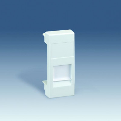 Simon S82C Адаптер на 1 RJ45(12) 75528-, 75540-, 75541-, 75544-39, узкий, шторка, S82C, графит, 82585-68