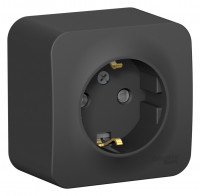 BLNRA011106 - BLANCA О/У РОЗЕТКА с заземлением со шторками, 16А, 250В, АНТРАЦИТ, Systeme Electric BLNRA011106 - BLANCA О/У РОЗЕТКА с заземлением со шторками, 16А, 250В, АНТРАЦИТ, Systeme Electric