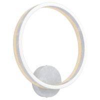 39897 Бра CADINARO, LED 12W, 1700lm, L300, H330, A65, сталь, дерево, серый, коричневый//пластик, белый