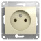 Glossa Розетка 2К 16А 250В~, беж.