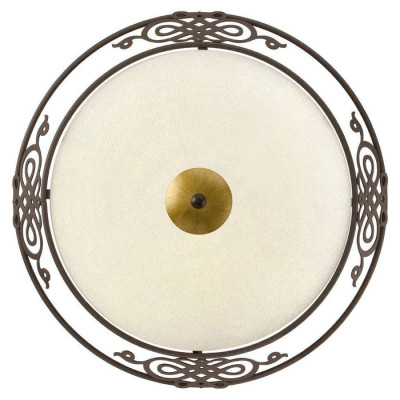 86712 Светильник настенно-потолочный MESTRE, 2х60W (E27), ?395, состаренный коричневый