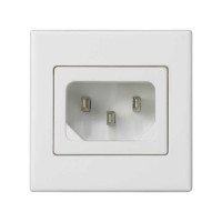 Simon SConnect Плата c 1-м разъёмом "папа" IEC320, 45х45мм, белый, K305A-9