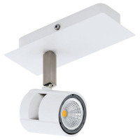 97506 Светодиодный спот VERGIANO, 1х5W (GU10), L70, H165, сталь, белый, никель матовый