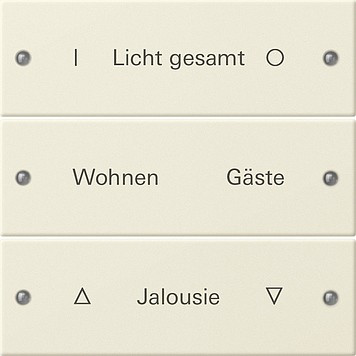 220301 Gira Набор клавиш 3-клав.,  ГРАВИРОВКА