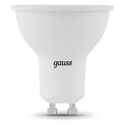 Лампа Gauss MR16 5W 530lm 6500K GU10 диммируемая LED 1/10/100, 101506305-D
