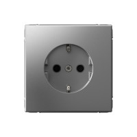 GAL000945 - ARTGALLERY РОЗЕТКА с заземлением со шторками, 16А, механизм, СТАЛЬ, Systeme Electric GAL000945 - ARTGALLERY РОЗЕТКА с заземлением со шторками, 16А, механизм, СТАЛЬ, Systeme Electric