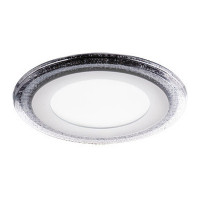 Светильник Gauss Bubbles круг 6+3W, 540lm 4000K 180-265V IP20 монтаж ?110 144*31мм 3 режима LED 1/40, BL317