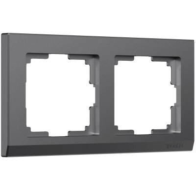 Werkel W0021864/ Рамка на 2 поста Stark (графит матовый), a063116