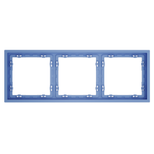 Рамка пластиковая VOLTUM S70 на 3 поста, (деним), VLS100315