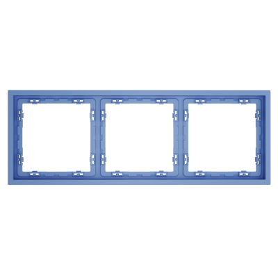 Рамка пластиковая VOLTUM S70 на 3 поста, (деним), VLS100315