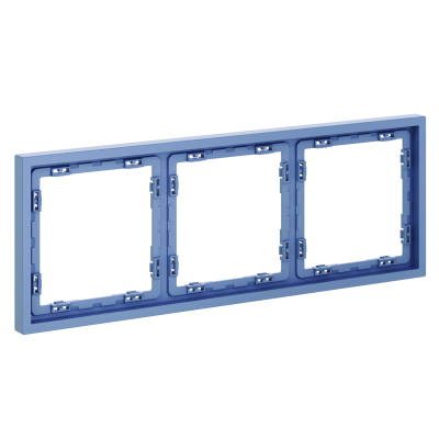 Рамка пластиковая VOLTUM S70 на 3 поста, (деним), VLS100315